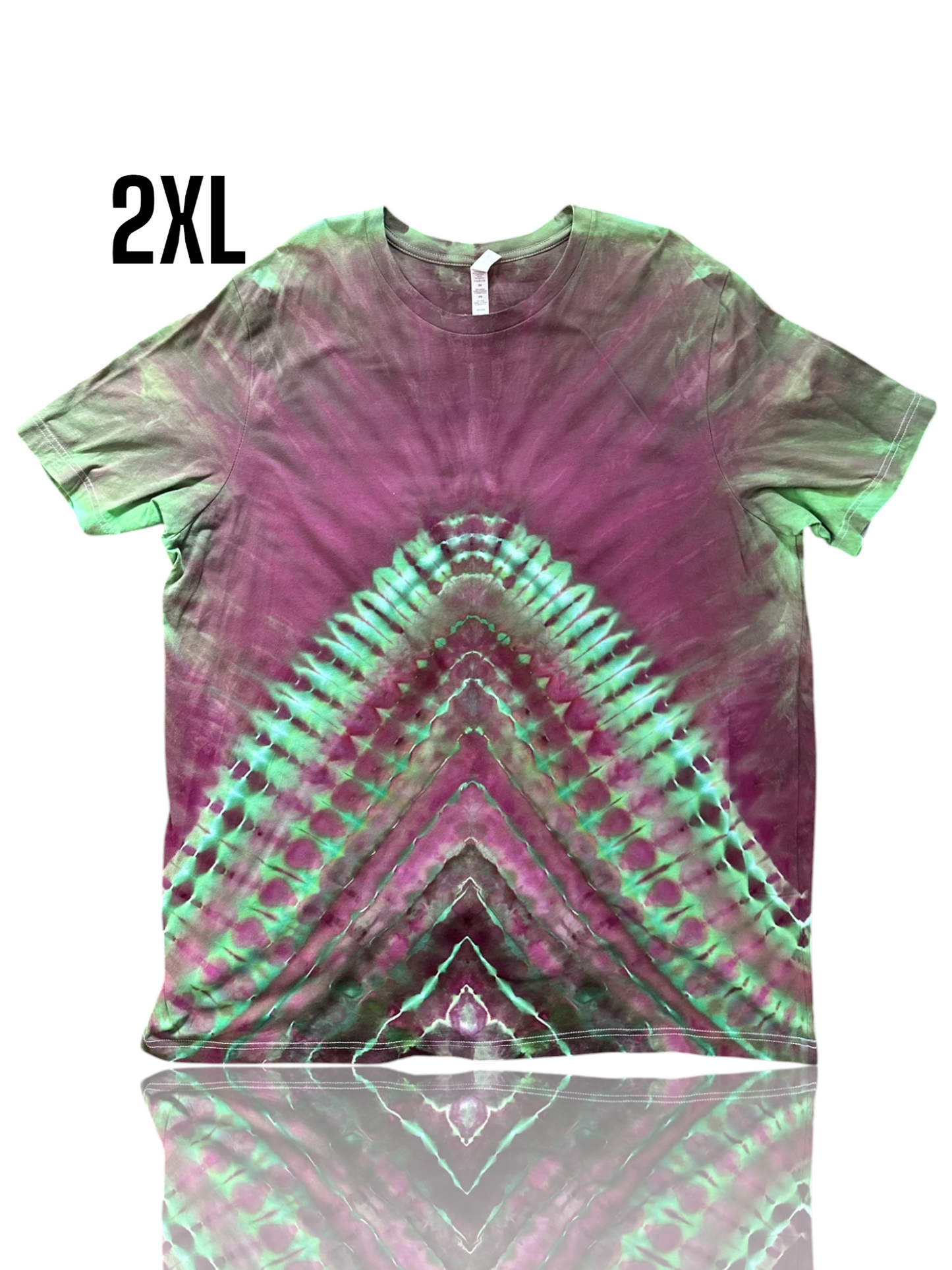 Adult 2Xl- Handcrafted Ice-Dyed T-Shirt