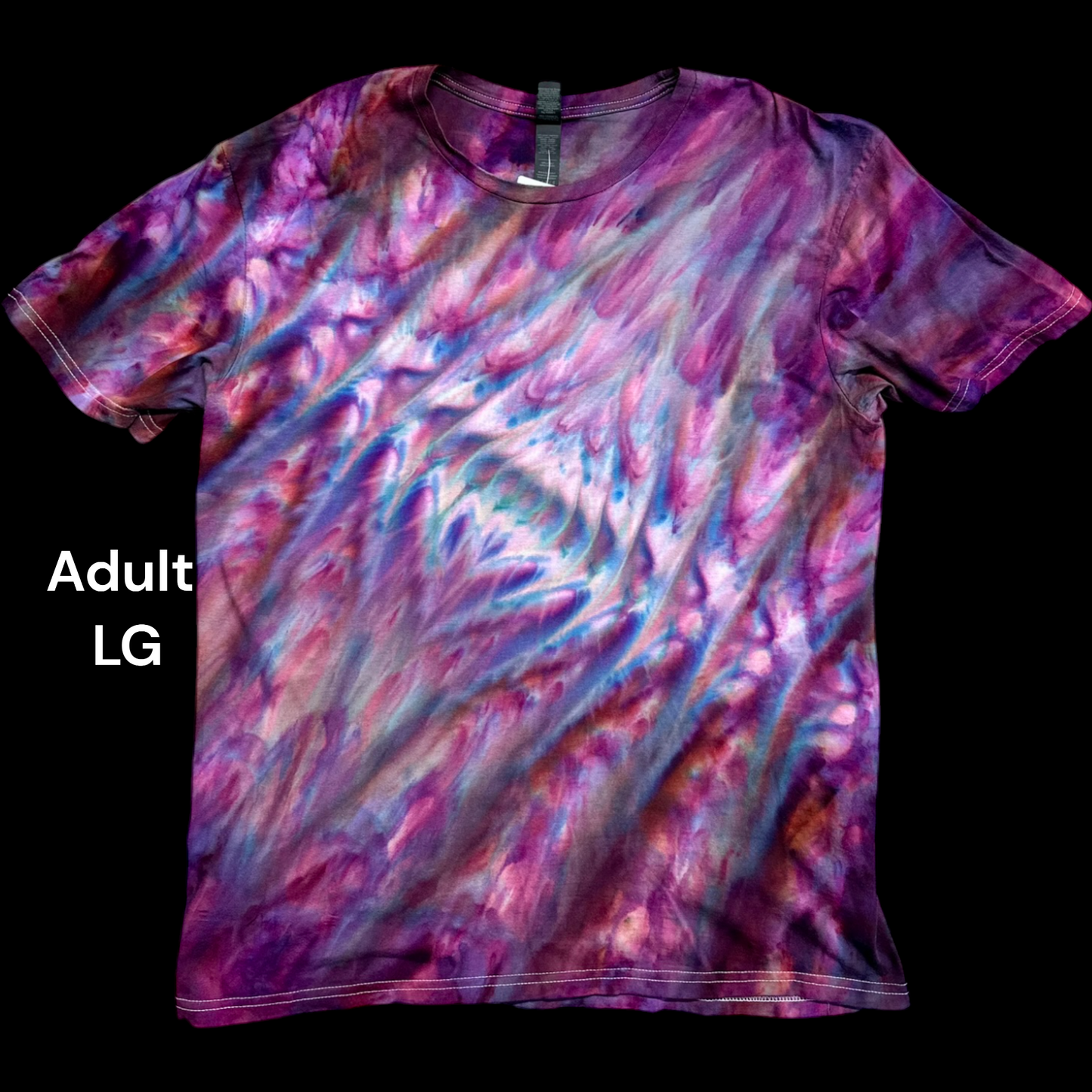 Adult Large- Handcrafted Ice-Dyed T-Shirt