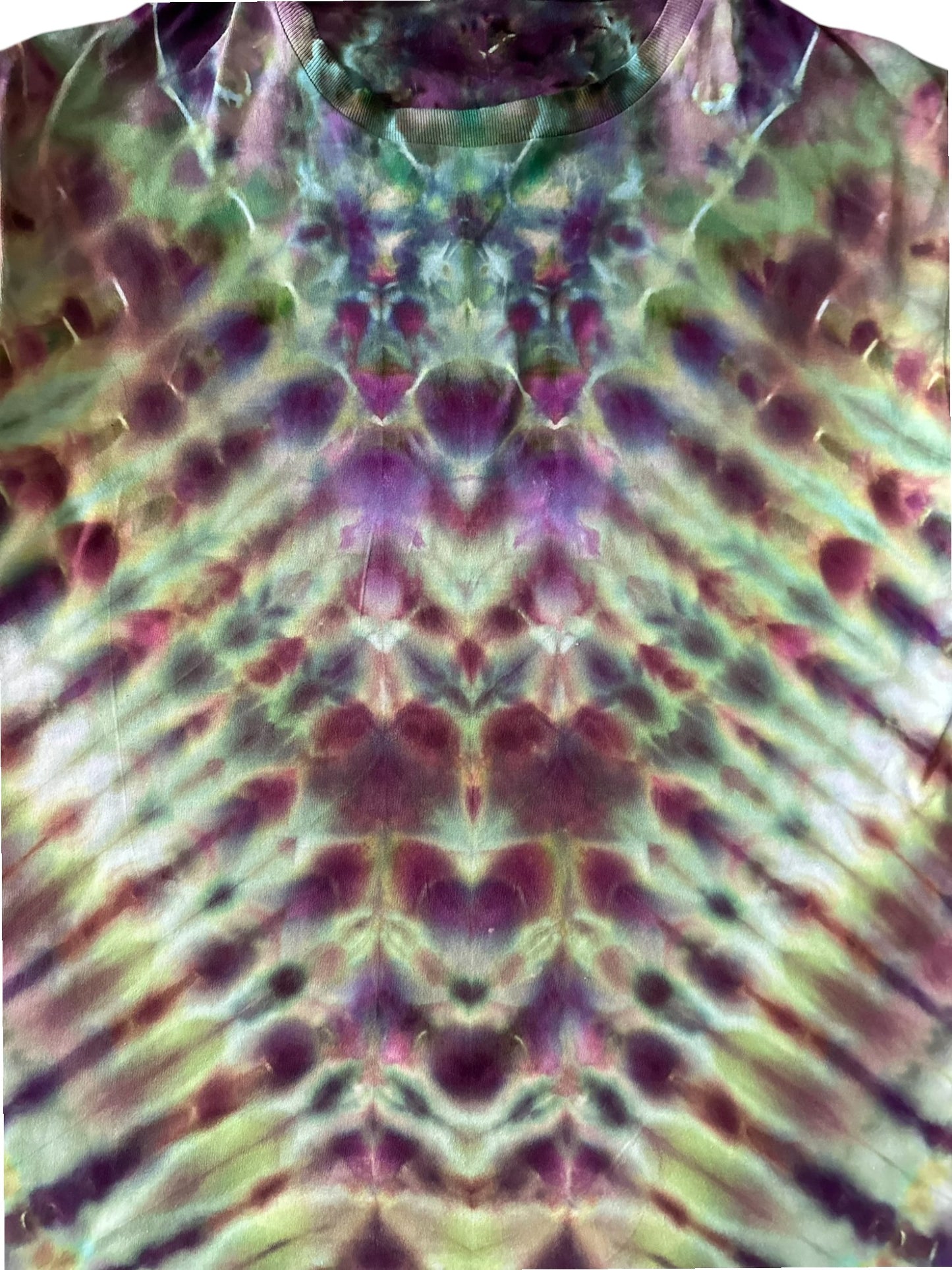 Adult Medium-Handcrafted Ice-Dyed T-Shirt
