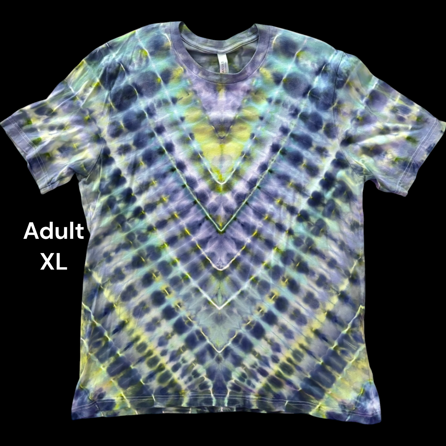 Adult XL- Handcrafted Ice-Dyed T-Shirt