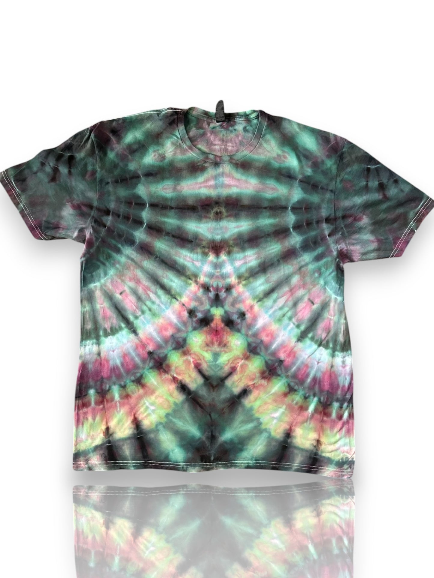 Adult XL- Handcrafted Ice-Dyed T-Shirt