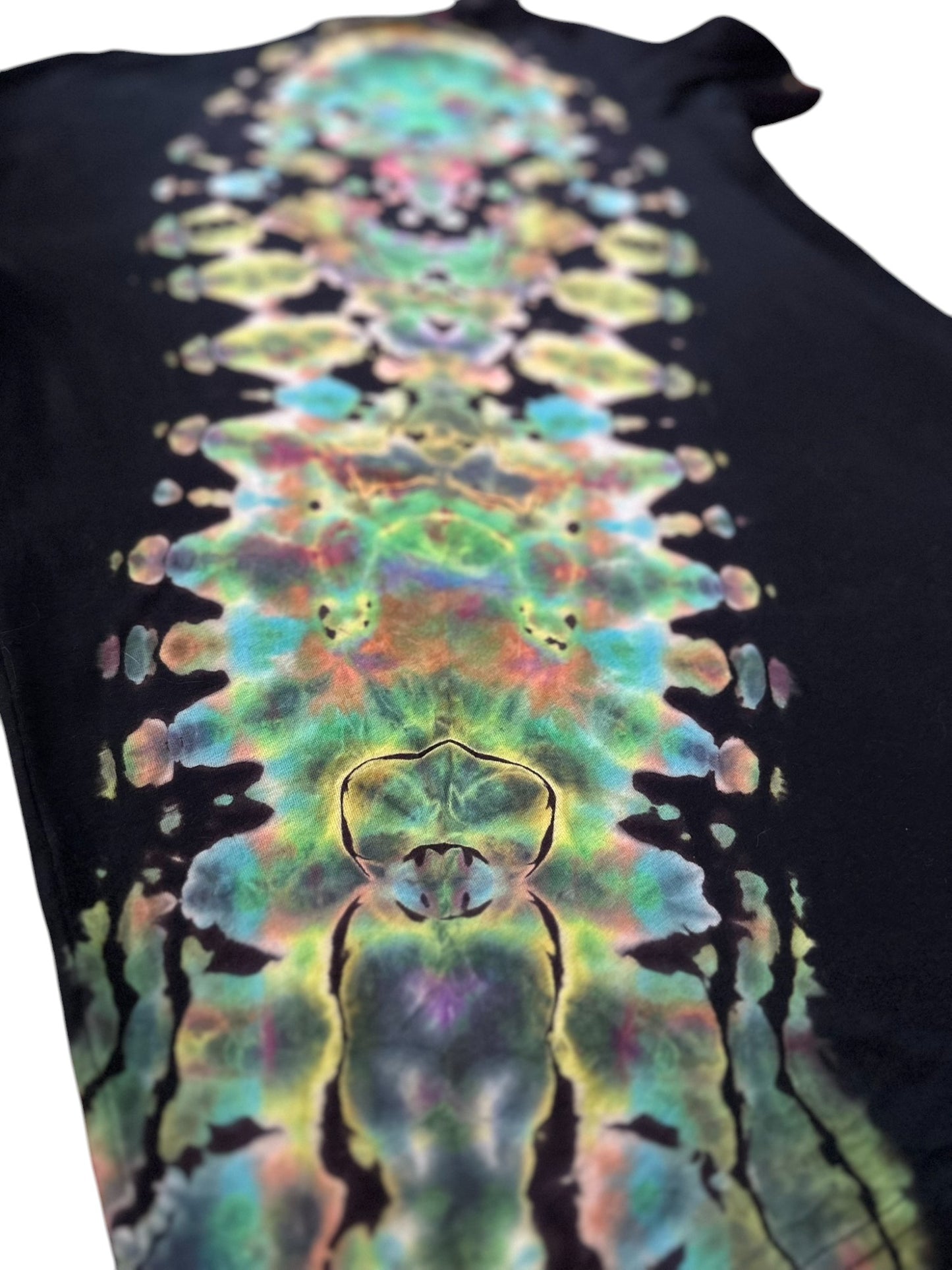 Adult Medium - Handcrafted Reverse Liquid Dyed Psychedelic Design