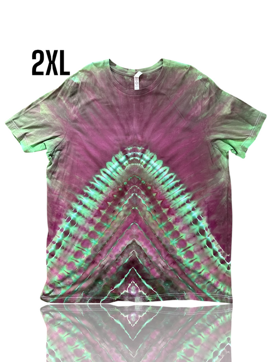 Adult 2Xl- Handcrafted Ice-Dyed T-Shirt