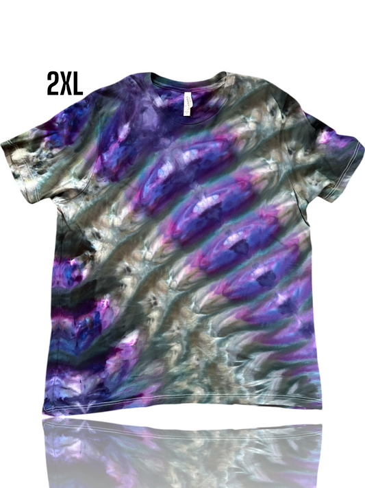 Adult 2Xl- Handcrafted Ice-Dyed T-Shirt