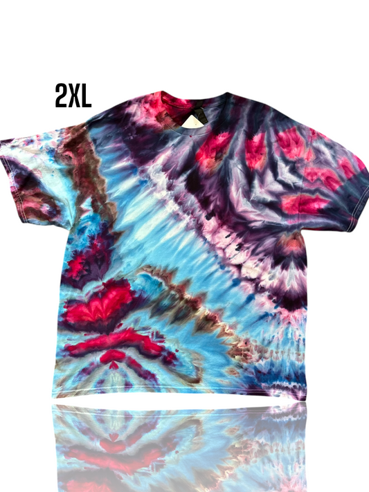Adult 2Xl- Handcrafted Ice-Dyed T-Shirt
