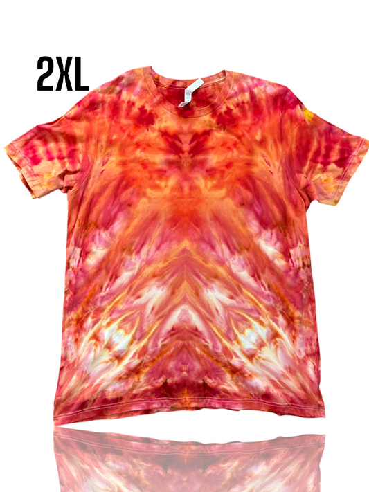 Adult 2Xl- Handcrafted Ice-Dyed T-Shirt