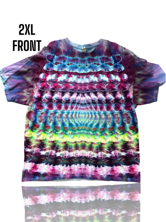 Adult 2Xl- Handcrafted Ice-Dyed T-Shirt