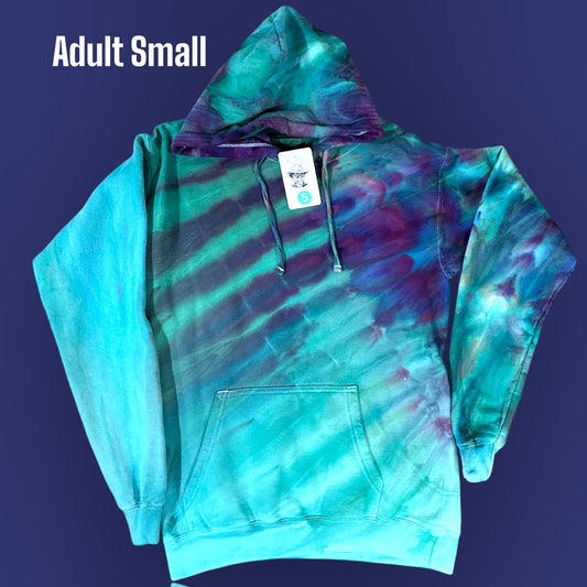 Adult Unisex Ice Dyed Hoodie- Size Small
