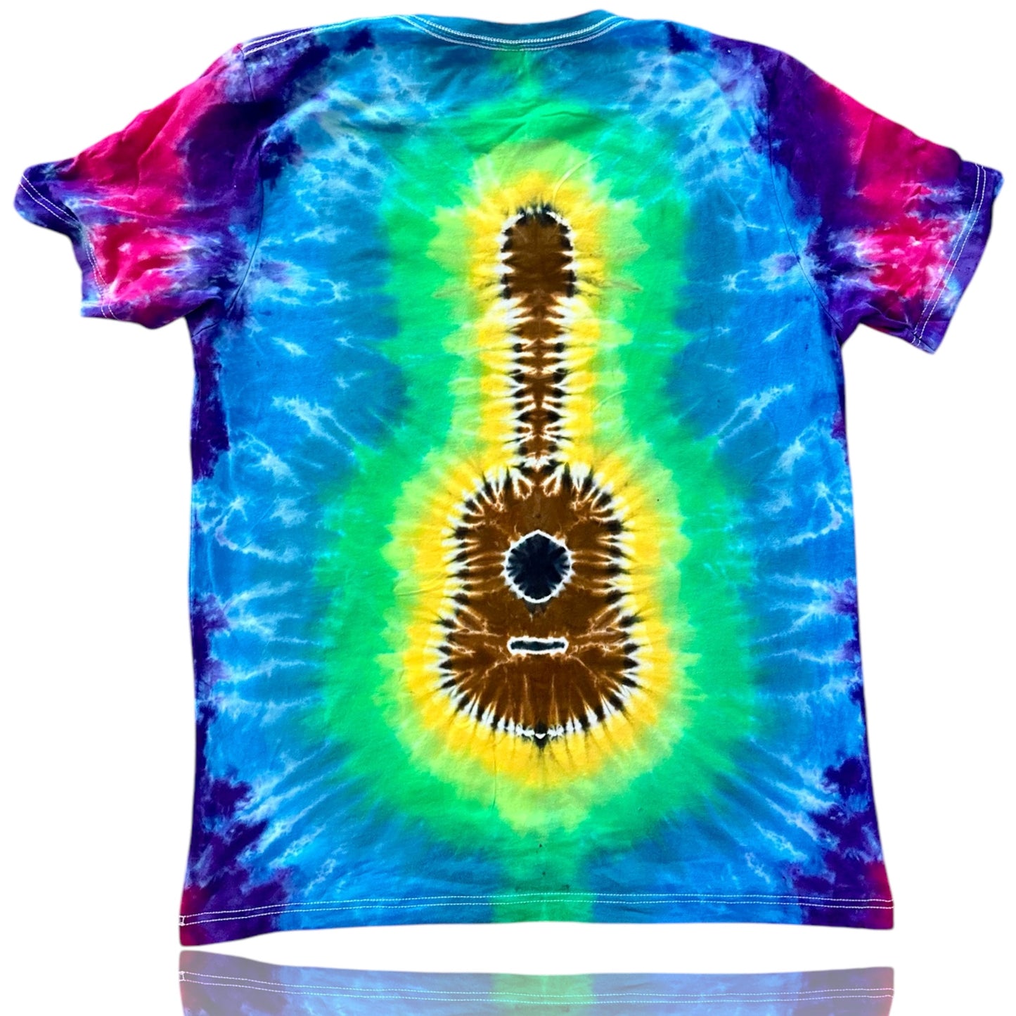 Adult Large- Handcrafted Liquid Dyed Guitar T-Shirt