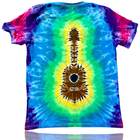 Adult Large- Handcrafted Liquid Dyed Guitar T-Shirt