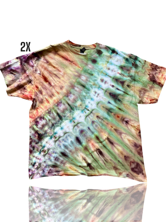 Adult 2Xl- Handcrafted Ice-Dyed T-Shirt
