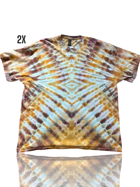 Adult 2Xl- Handcrafted Ice-Dyed T-Shirt