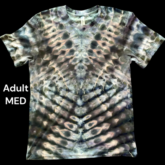 Adult Medium-Handcrafted Ice-Dyed T-Shirt