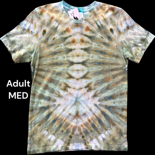 Adult Medium-Handcrafted Ice-Dyed T-Shirt