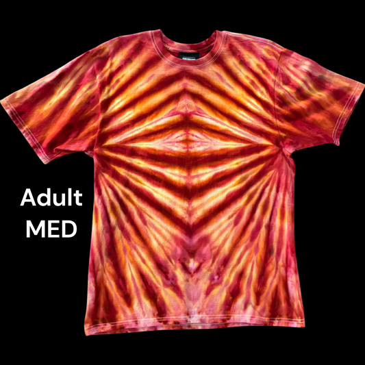 Adult Medium-Handcrafted Ice-Dyed T-Shirt