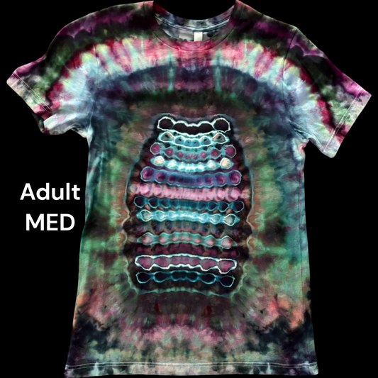 Adult Medium-Handcrafted Ice-Dyed T-Shirt