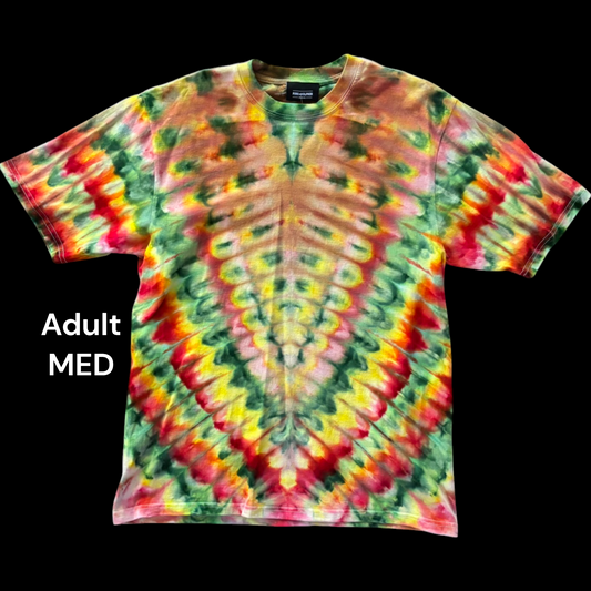 Adult Medium-Handcrafted Ice-Dyed T-Shirt