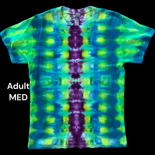 Adult Medium-Handcrafted Ice-Dyed T-Shirt