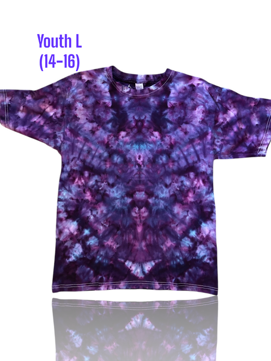 Youth Size Large Handcrafted Ice Dye