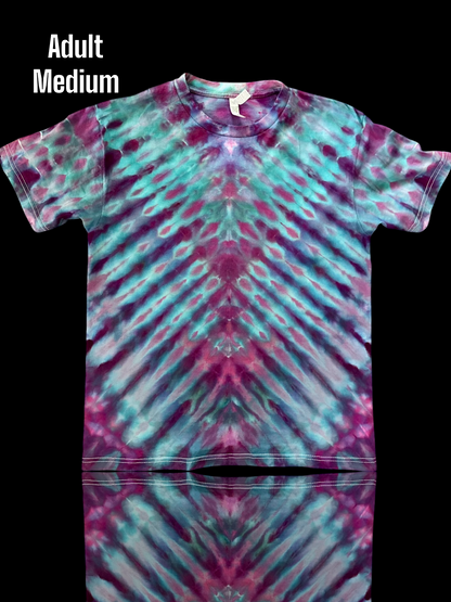 Adult Medium-Handcrafted Ice-Dyed T-Shirt