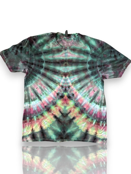 Adult XL- Handcrafted Ice-Dyed T-Shirt